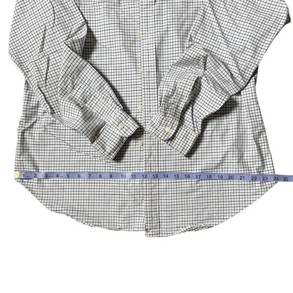 Polo Ralph Lauren White Striped Button Down Long Sleeve Shirt - Men’s Large - Picture 3 of 6
